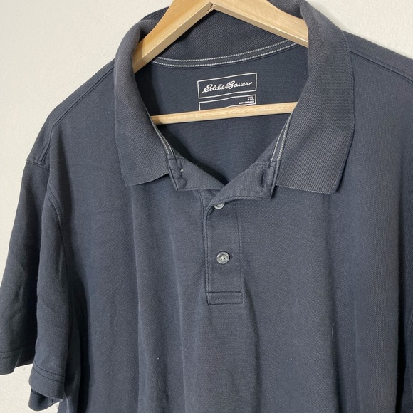 Eddie Bauer Men’s Short Sleeve Polo T- Shirt , Color: Dark Smoke (Gray) XXL 2XL - Picture 2 of 5